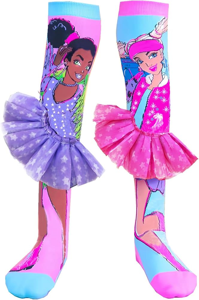 Crazy Socks for Girls Kids Knee High 3D Funny Wacky Mismatched Socks for Crazy Sock Day Novelty G... | Amazon (US)