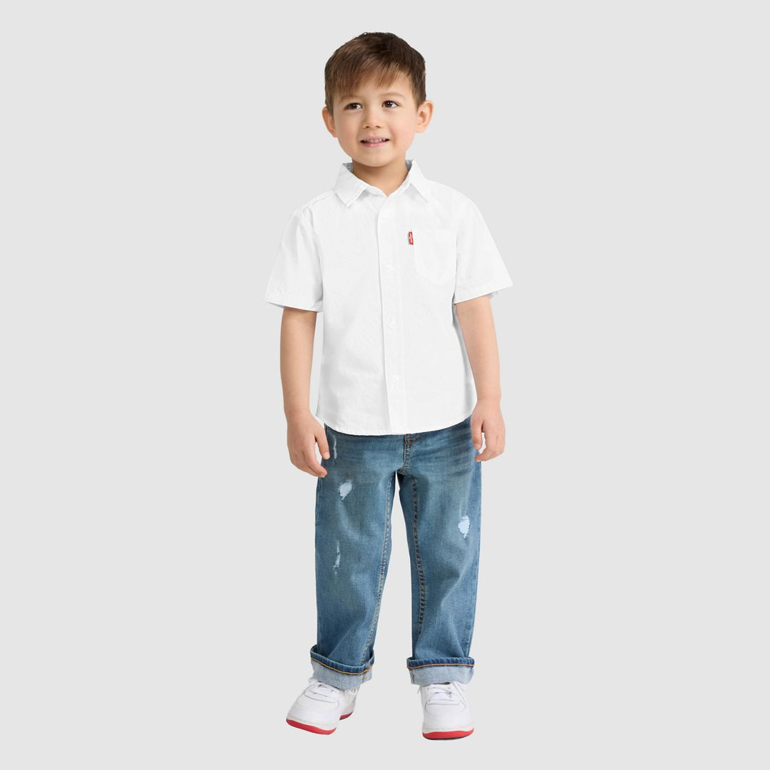 Levi's Short Sleeve Woven Shirt Toddler 2T-4T - Boys 2T | Levi's US