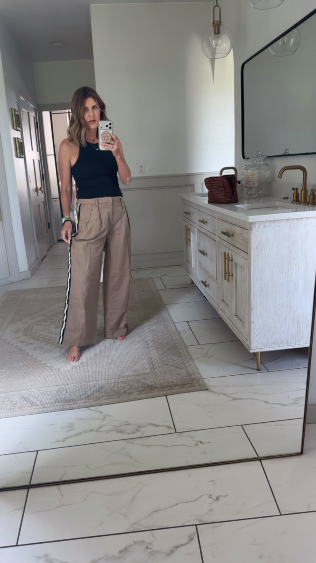 Avery track pants. Wearing a 4 regular

#LTKOver40