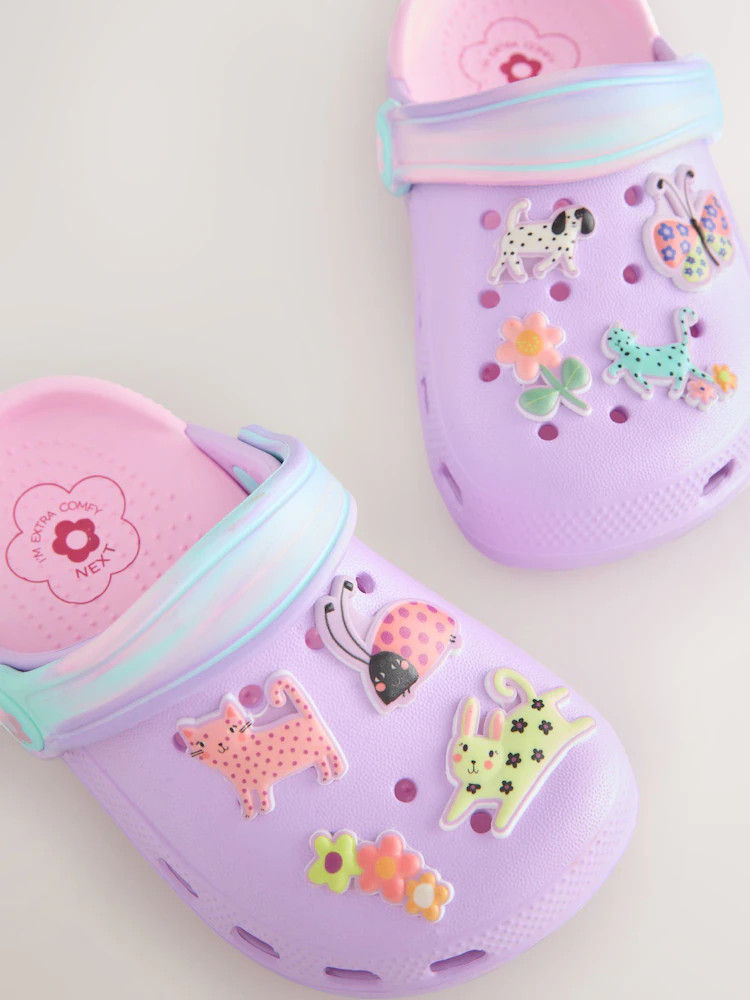 Lilac Purple Animal Character Clogs | Next US
