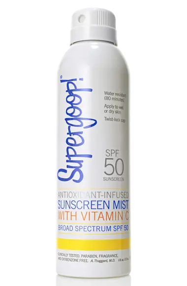 Supergoop! Antioxidant-Infused Sunscreen Mist with Vitamin C SPF 50 | Nordstrom