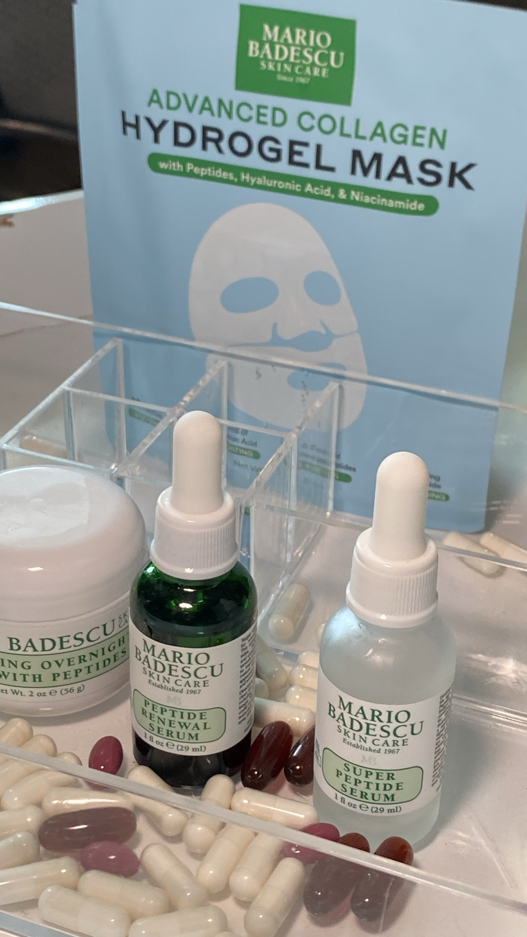 #Ad Healthy skin starts with a routine you can stick to and peptides help do the rest. Nighttime is when your skin gets to recharge. A simple yet effective routine involves @Mario Badescu products. Start with an exfoliate to refresh, followed with peptides to seal in hydration with a rich moisturizer, and finish with an overnight peptide mask for a well-rested glow by morning. #mbltk #peptides 

#LTKdayinmylife #LTKgrwm #LTKBeauty

#LTKgrwm #LTKselfcare #LTKBeauty