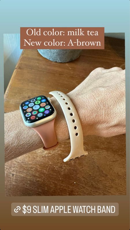 Apple Watch band that I love - sleek but still that silicone material! 

#LTKfitness #LTKfindsunder50
