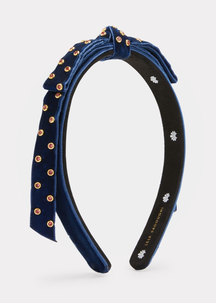 Lele Sadoughi Embellished Bardot Headband | Bergdorf Goodman