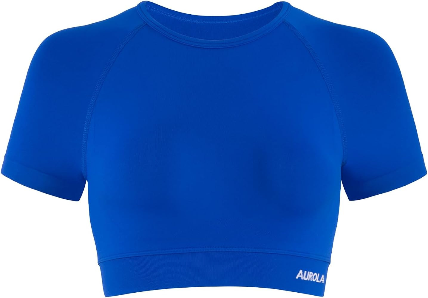 AUROLA Influence Crop Top Workout Shirts for Women, Ultra-Soft Seamless Gym T Shirts Short Sleeve... | Amazon (US)