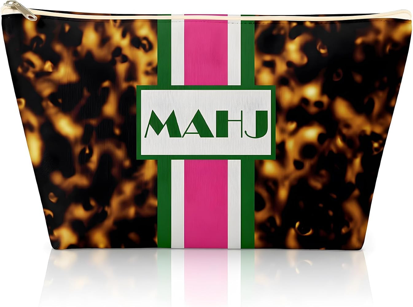 Mahjong Tile Bag,Tortoise Shell Pattern, Zipper Inner Pocket | Amazon (US)