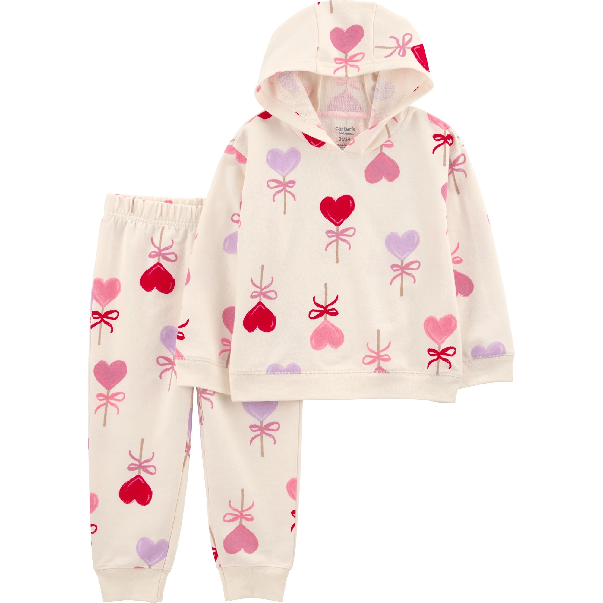 Carter's Child of Mine Baby and Toddler Girl Valentine's Outfit Set, Sizes 12M-5T | Walmart (US)