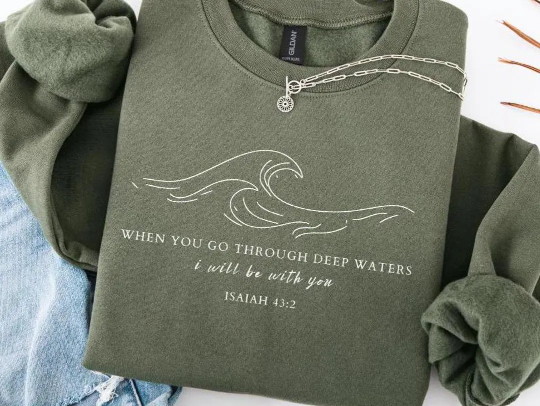 Christian Bible Verse Sweatshirt: Unisex Jesus Faith Shirt | Etsy (US)