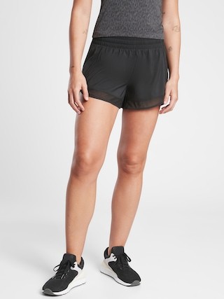 Mesh Racer Run Short 4" | Athleta