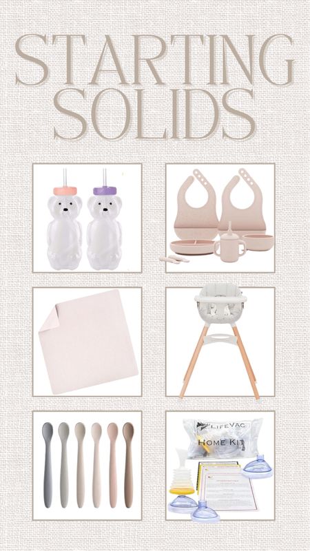 starting solids starter kit for new mom and dads! We used all of these products when we transitioned our daughter to solids #amazonbaby #amazonbabyproducts #lalo #bearbottle #lifevac

#LTKbaby #LTKfamily #LTKbump