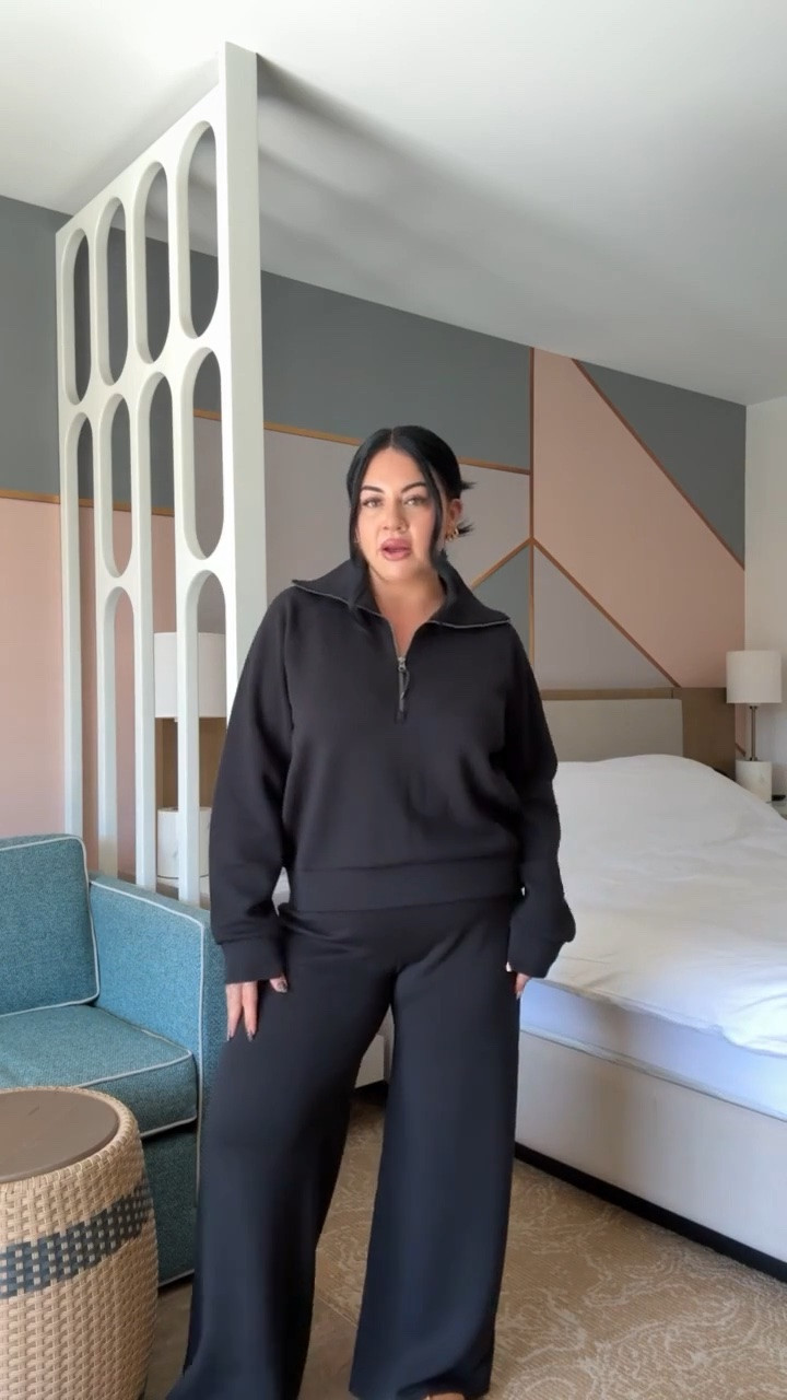 @Spanx with the best airport outfits! Im wearing an XL half-zip, and a the pants are a petite!

#LTKootd #LTKSeasonal #LTKSaleAlert