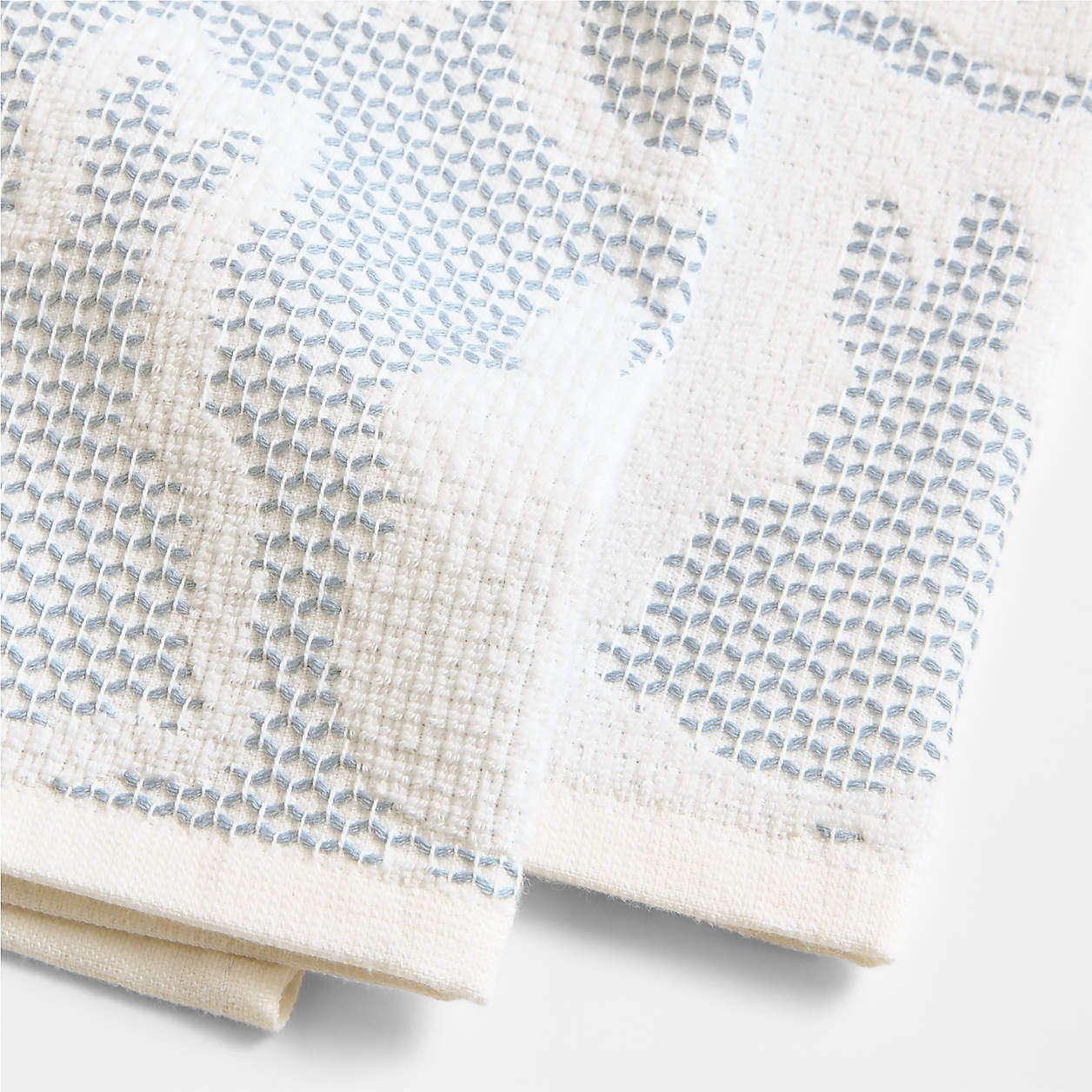 Bunny Textured Terry Organic Cotton Kitchen Towels, Set of 2 | Crate & Barrel | Crate & Barrel