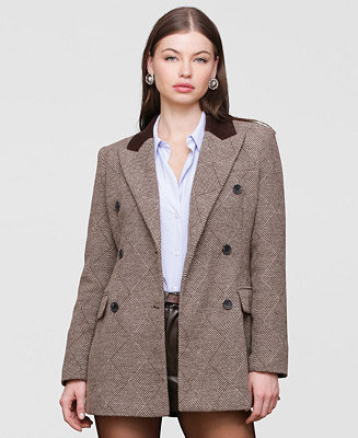 Avec Les Filles Women's Double-Breasted Blazer Coat - Macy's | Macy's