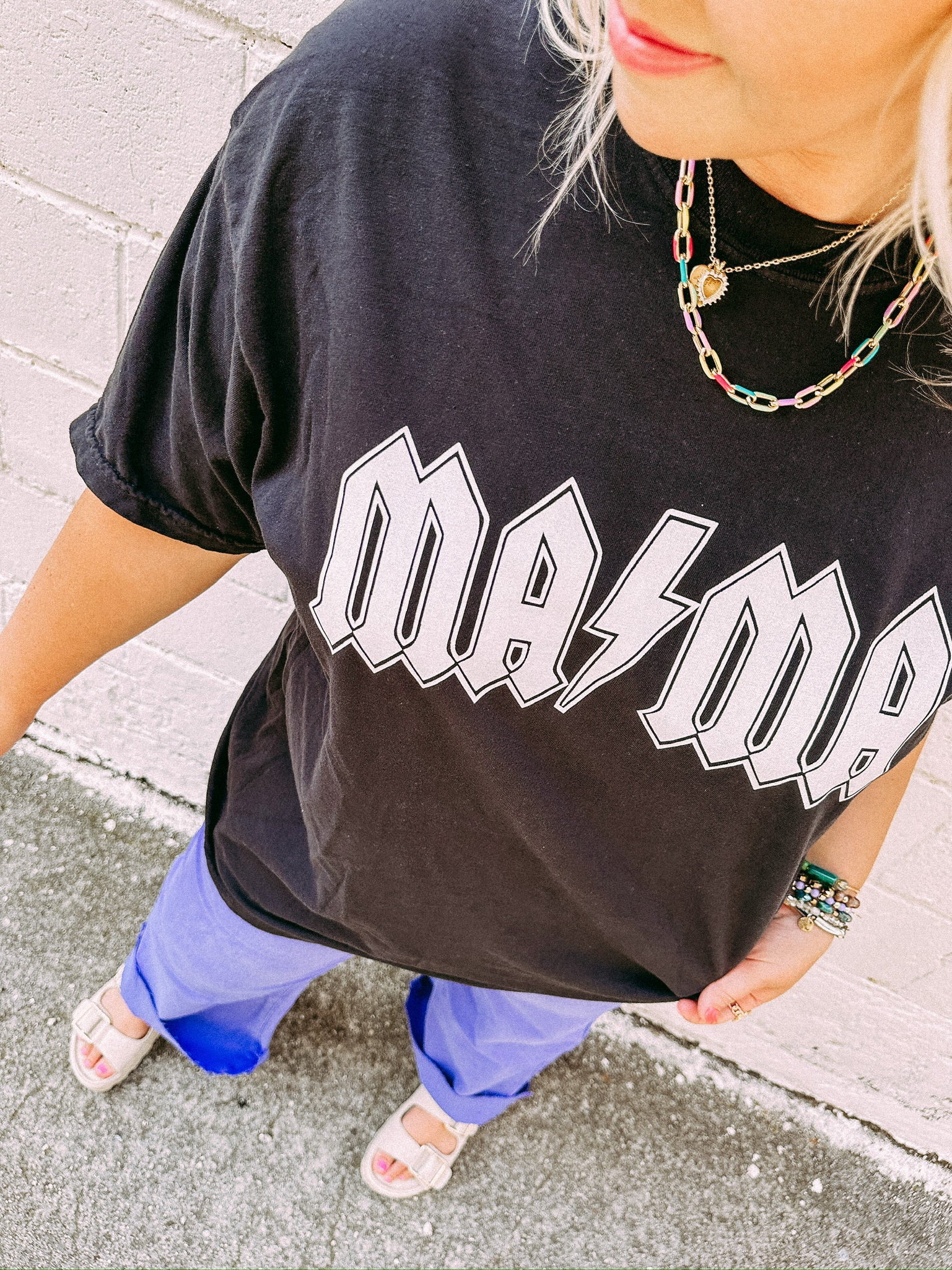 mama rock n roll graphic tee | Etta & East