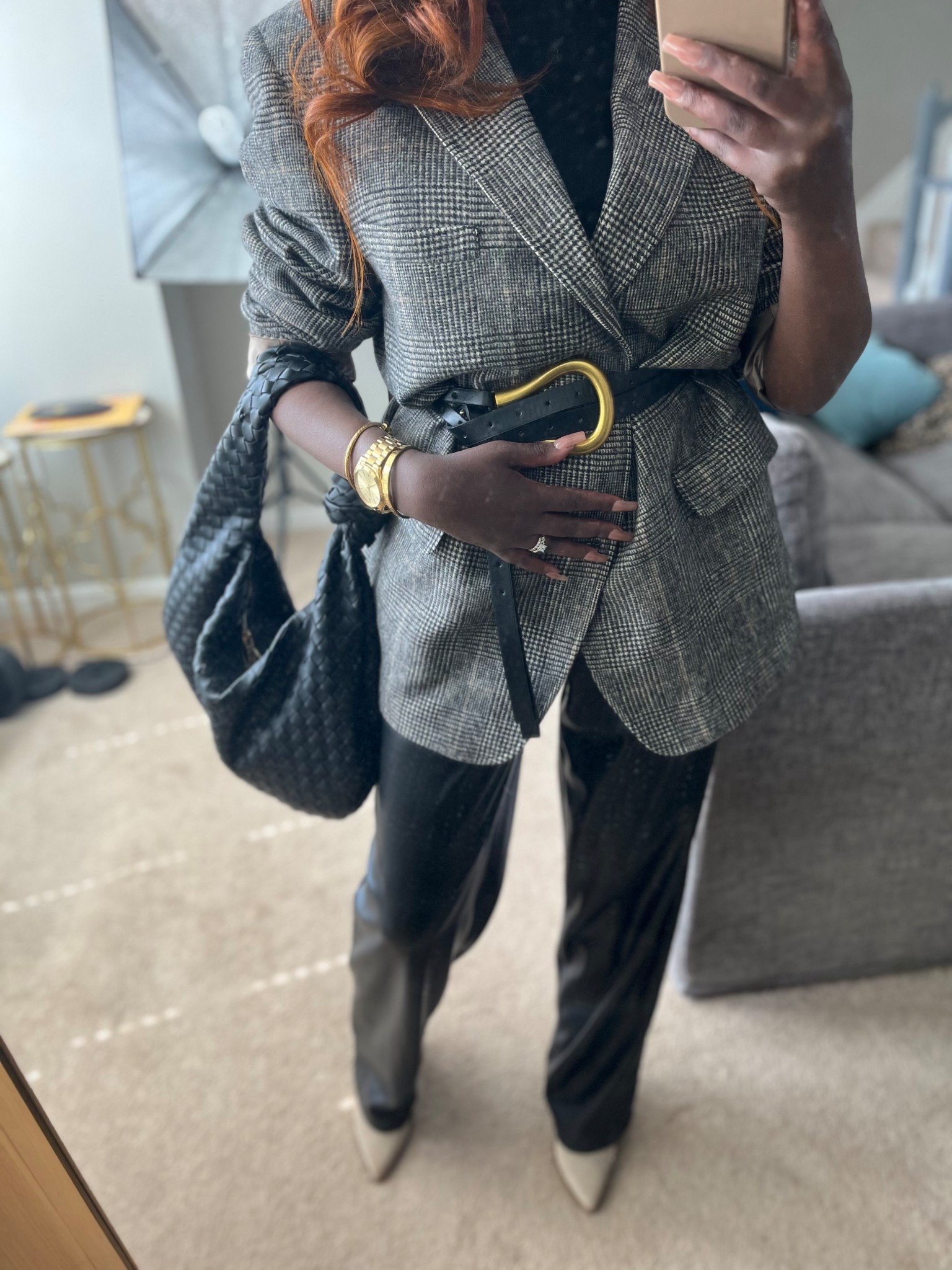 My fave relaxed, oversized leather trousers 😍 I also linked my belt! 🫶🏾

#LTKSaleAlert #LTKStyleTip #LTKFindsUnder100