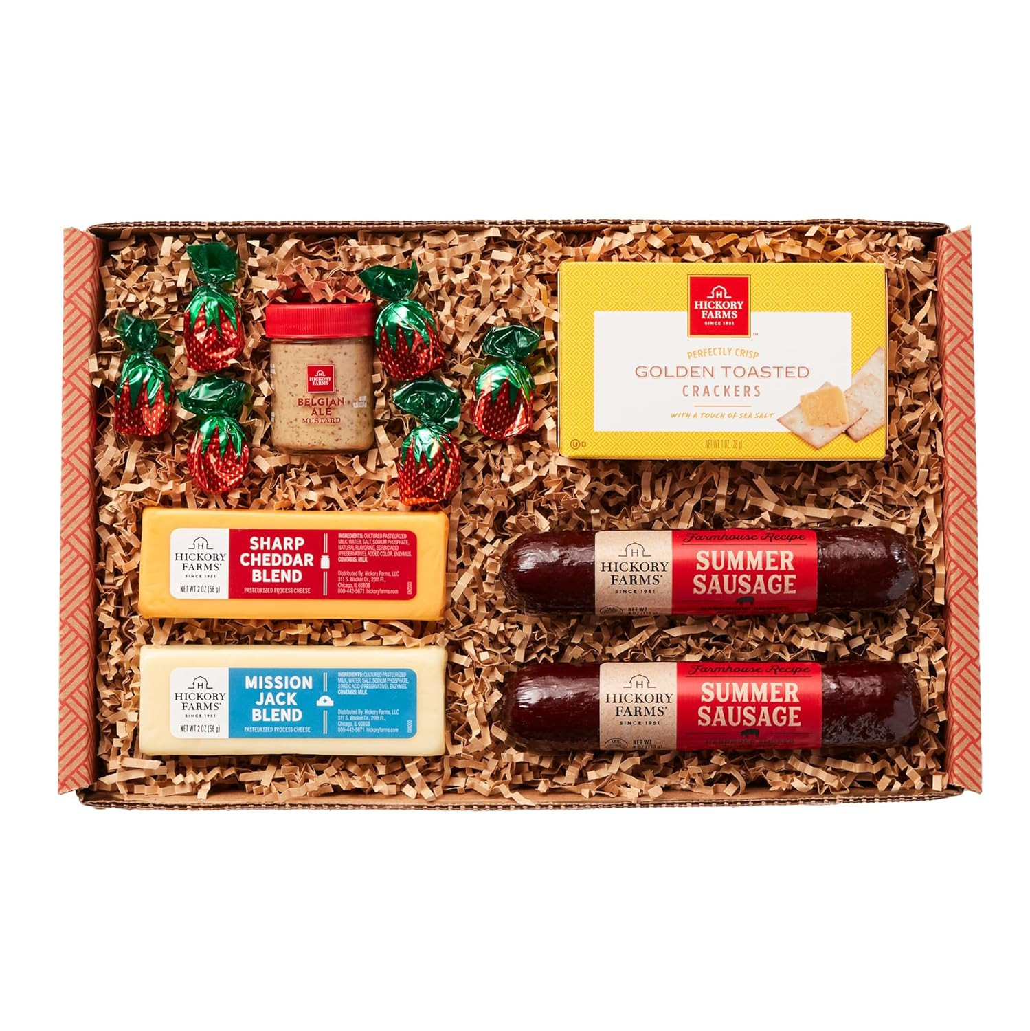Hickory Farms Farmhouse Meat & Cheese Food Gift Basket (Small) - Box Set | Charcuterie Board Food... | Amazon (US)