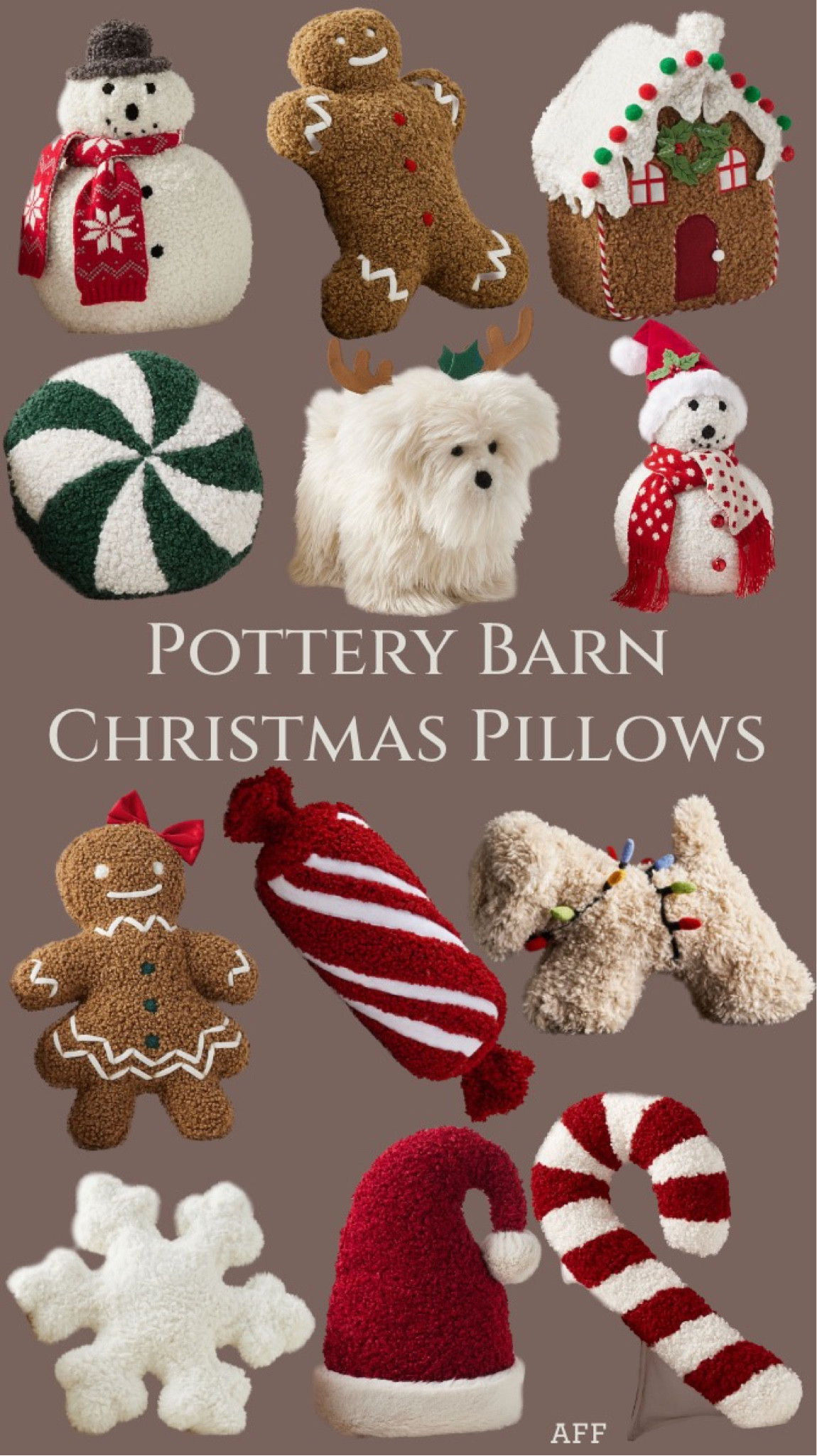 Christmas pillows deals pottery barn