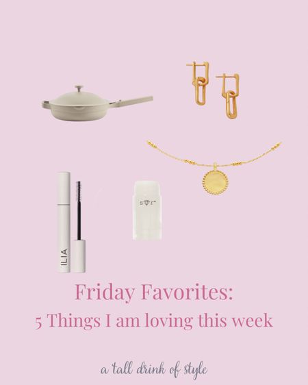 My Friday Favorites for the week

Use my Always pan daily! Love it!

Wearing both these Monica Vinader earring and necklace almost daily!

20% off coupon code for Monica Vinader
US20RAFINSIDER-39F6

This ILIA mascara is new to me and I am really liking it!

And I can’t go anywhere without my Tarte lip balm!

#LTKhome #LTKbeauty #LTKFind