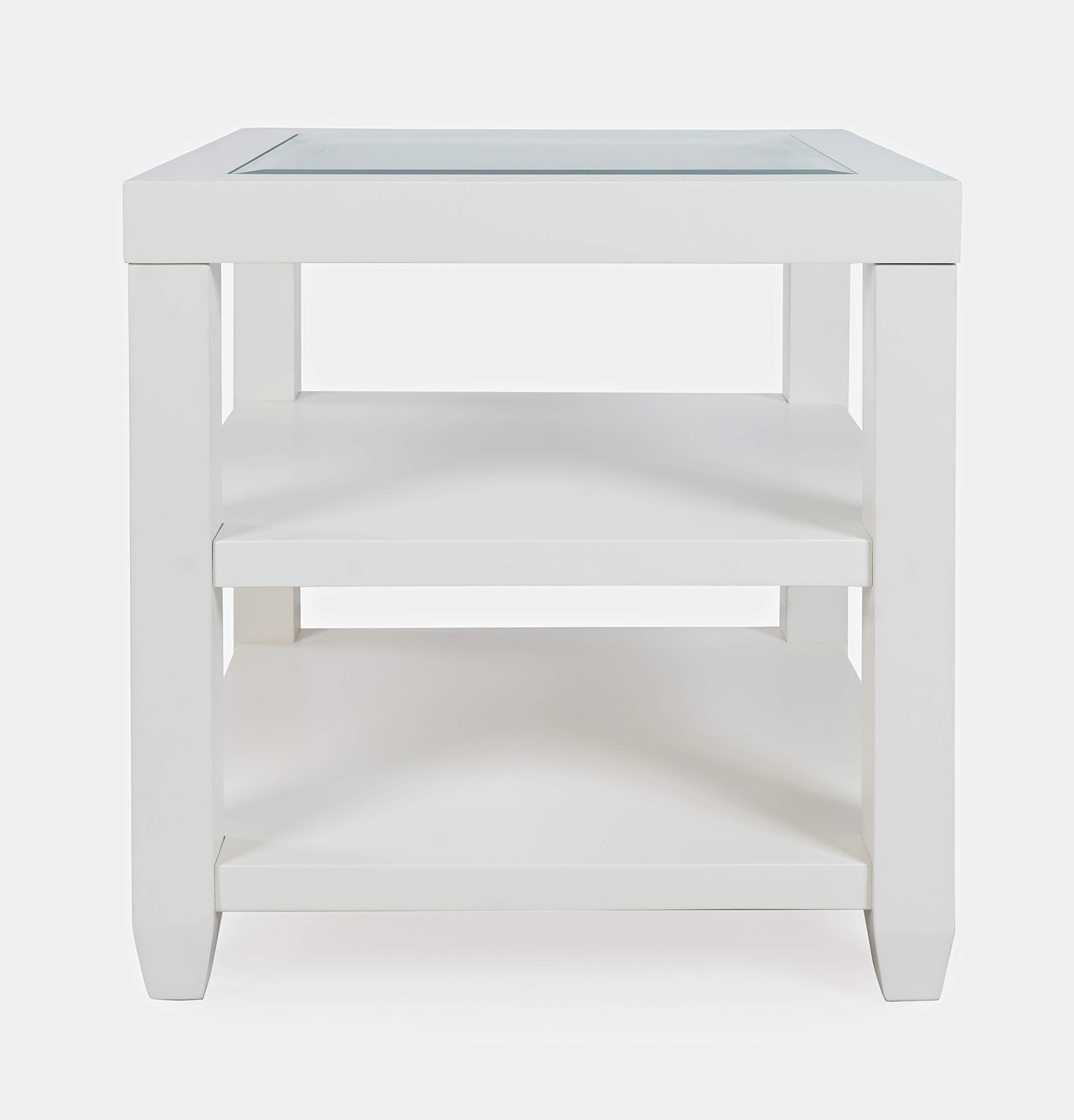 Jofran Inc. Urban Icon Glass Inlay End Table with Storage | Amazon (US)