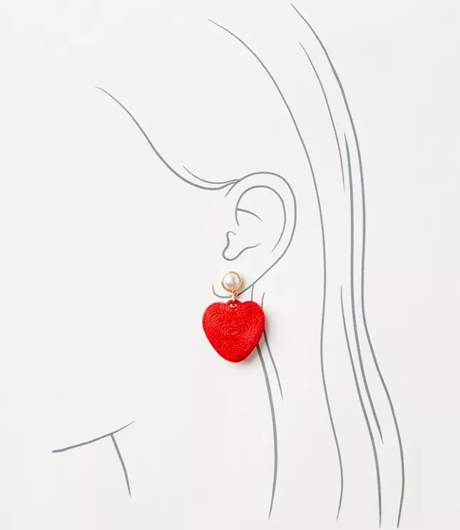 Heart Statement Earrings | LOFT