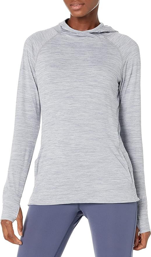 Amazon Essentials Women's Brushed Tech Stretch Popover Hoodie (Available in Plus Size) | Amazon (US)