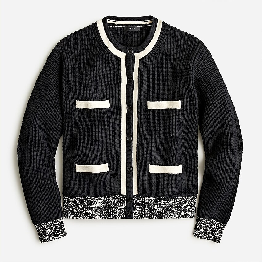 Front-pocket cotton cardigan sweater | J. Crew US