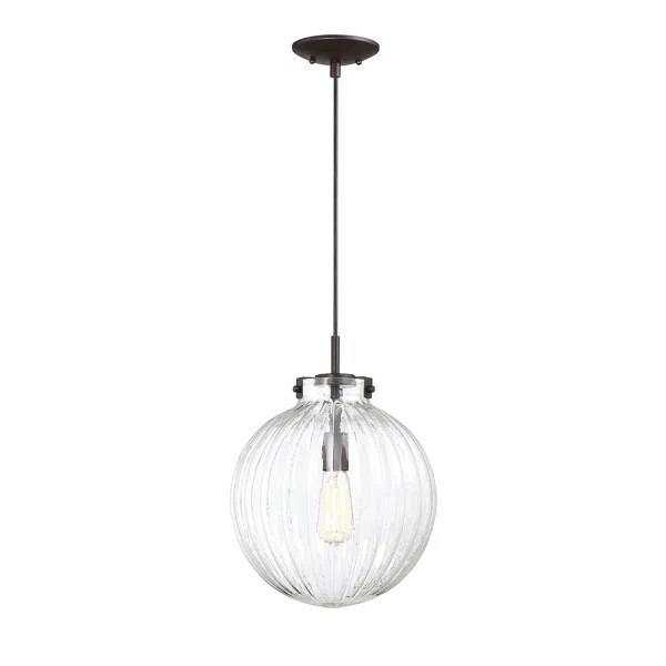 Nevels 1 - Light Single Globe Pendant | Wayfair North America