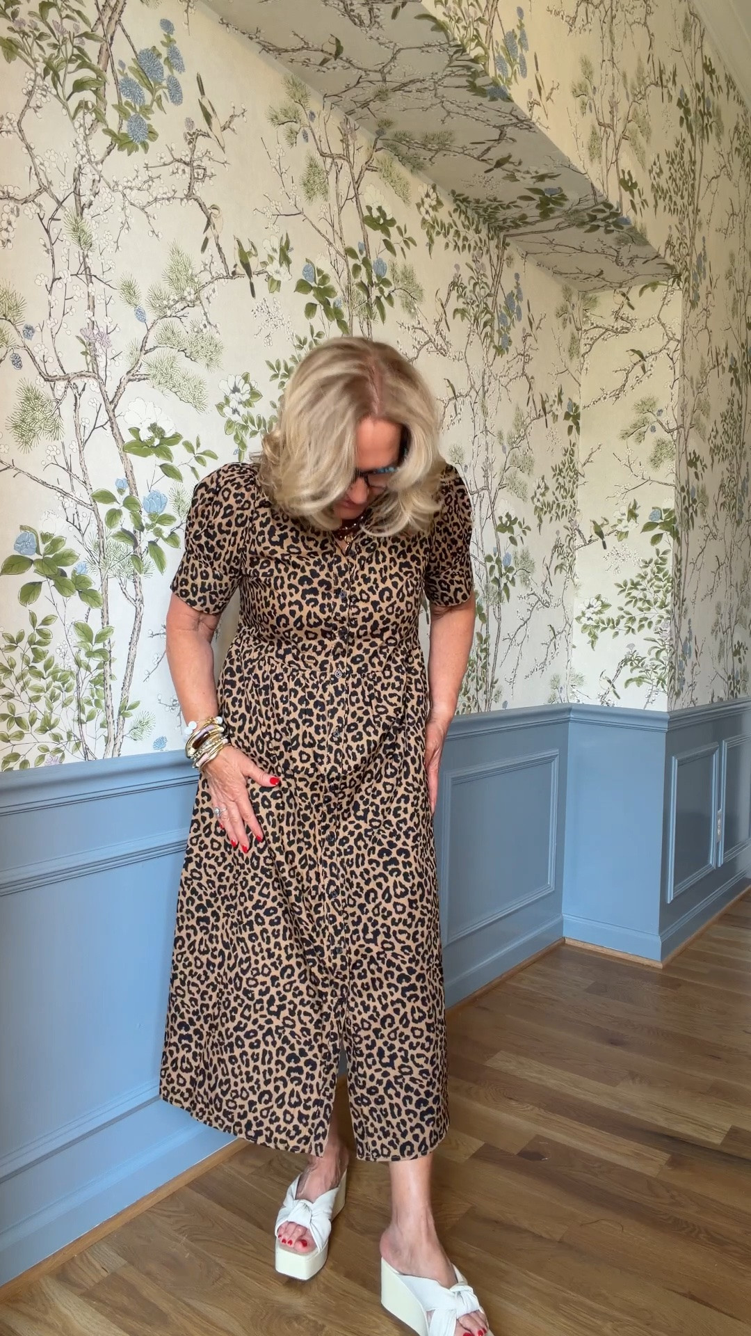Leopard dress wearing a size small. Get your regular size if you have much of a chest/bust.
Where now with your summer sandal wear later with a suede sandal or boot and cardigan

#LTKOver40 #LTKSaleAlert #LTKPetite
