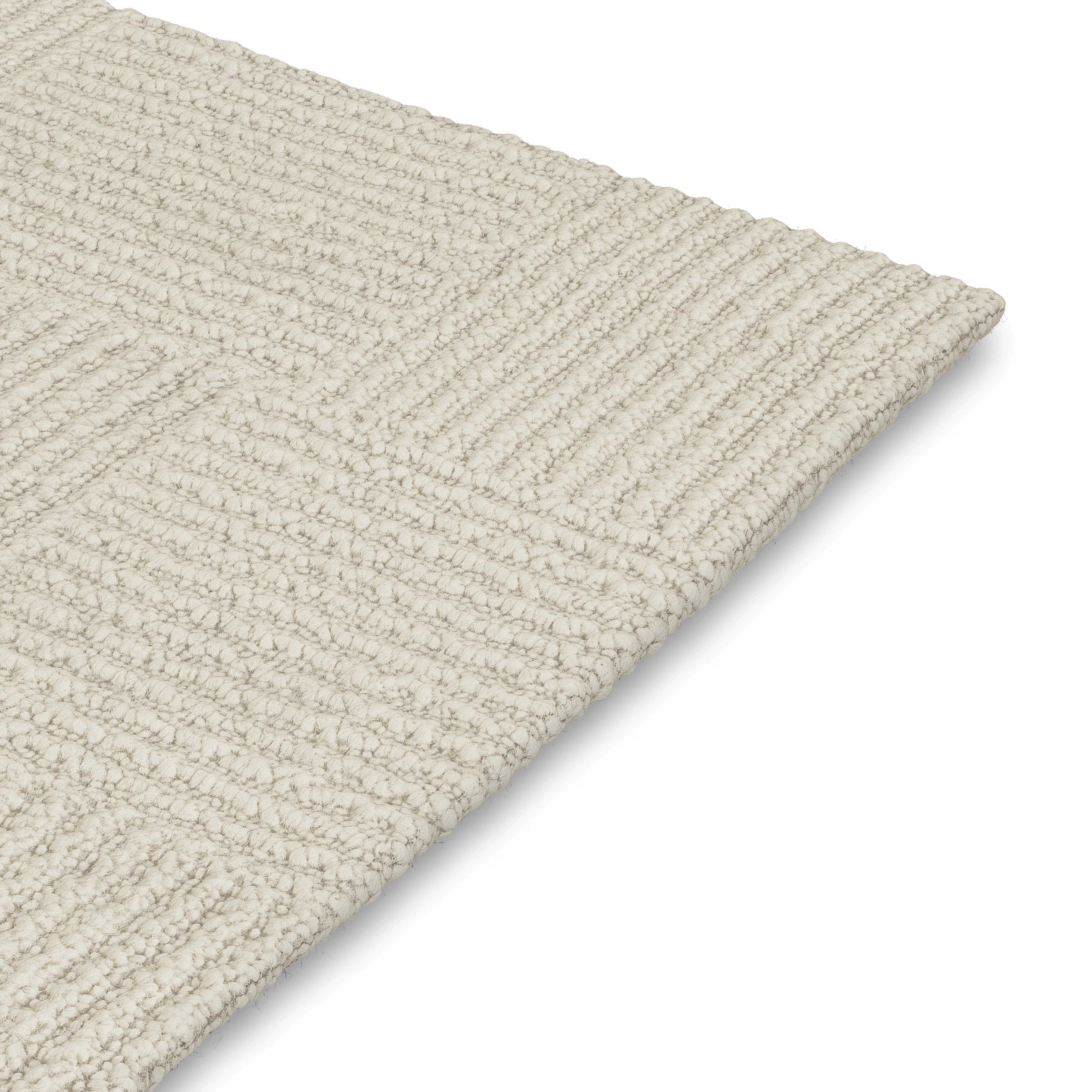 Clyde 5 x 8 Wool Rug - Textured Ivory | Article