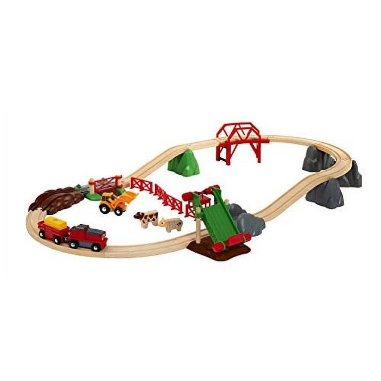 Brio 33984 Animal Farm Set | Wooden Toy Train Set for Kids Age 3 and Up | Walmart (US)