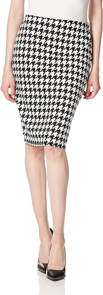Star Vixen Women's Petite Below-Knee Pencil Skirt with Back Slit | Amazon (US)