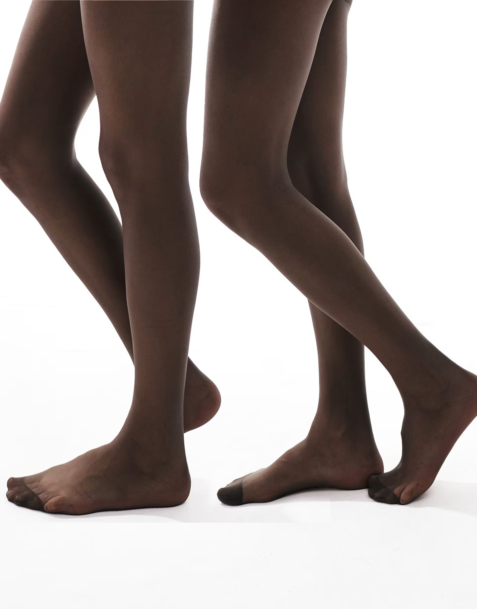 ASOS DESIGN 2 Pack 15 denier tights in umber - BEIGE | ASOS (Global)