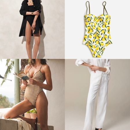The cutest swimwear and coverups today on Friday Favorites including chic linen beach pants!

#summeroutfit #beachwear #poolwear swimsuit 

#LTKSeasonal #LTKFindsUnder100 #LTKOver40