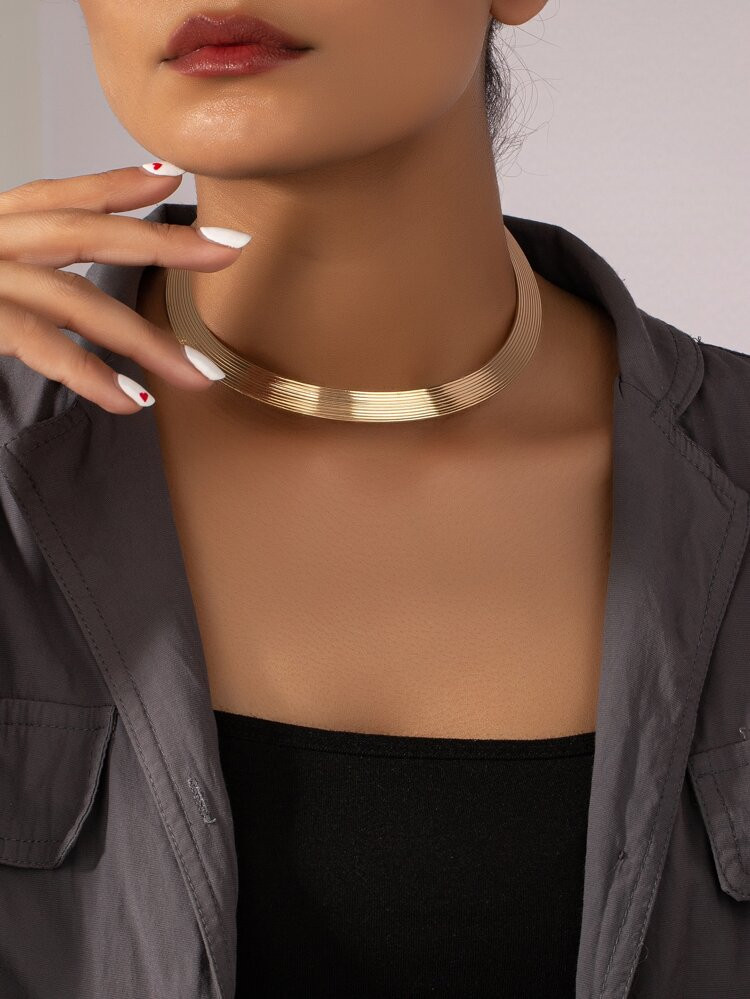 Minimalist Textured Choker | SHEIN