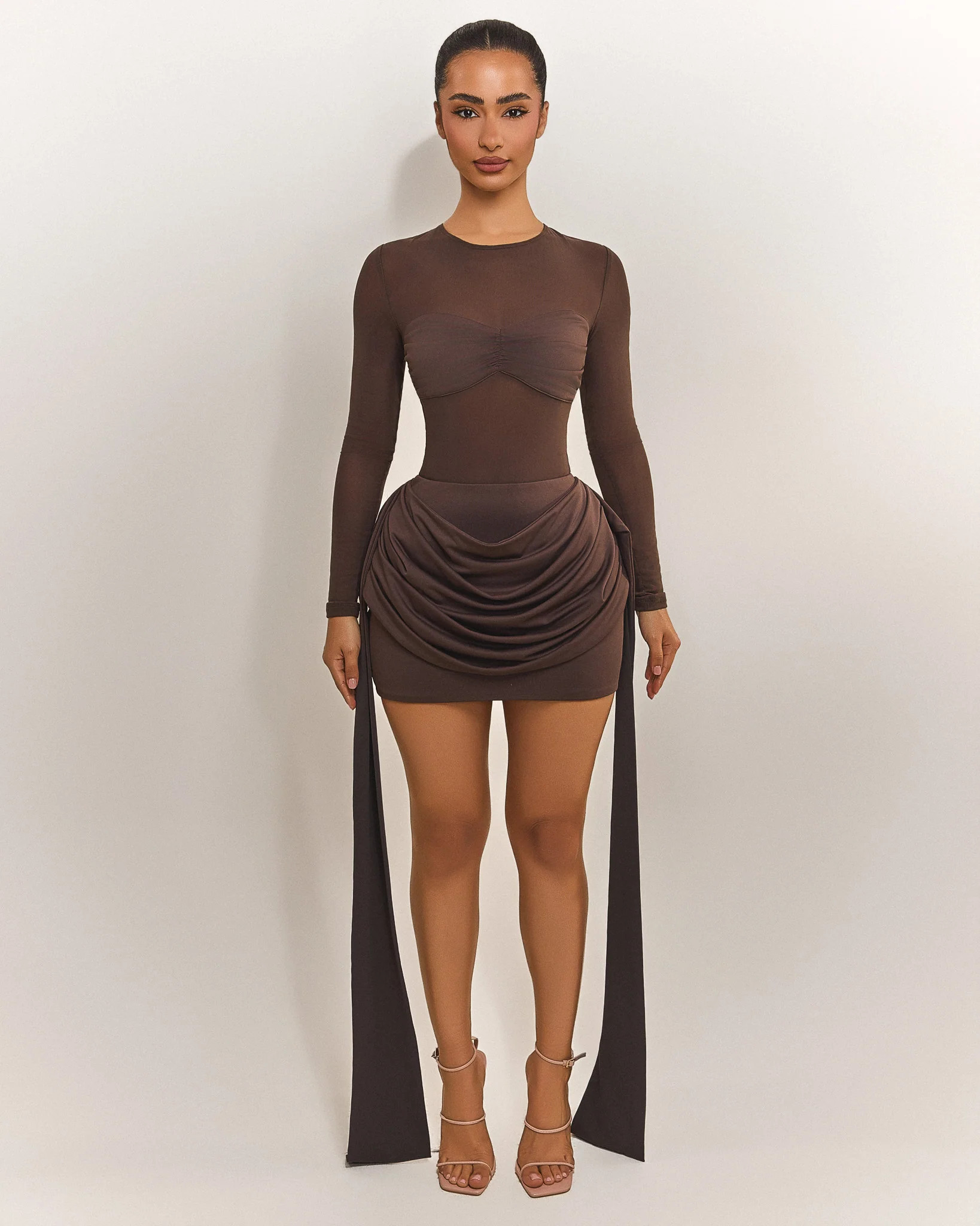 The Yara Skirt In Brown | Mars The Label
