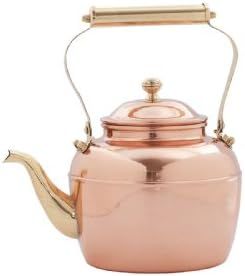 2.5-Qt. Solid Copper Tea Kettle with Brass Handle | Amazon (US)