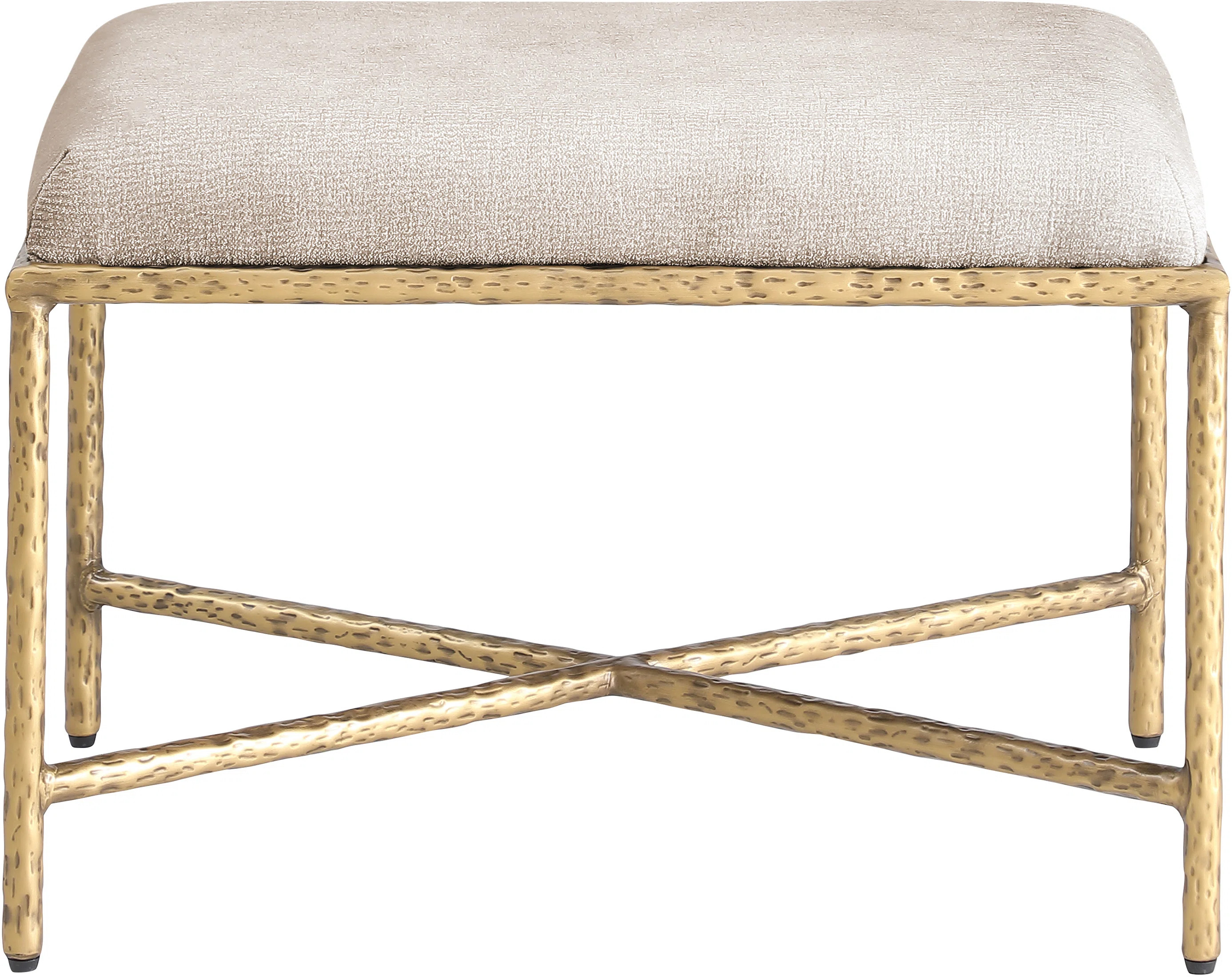 Iyania Chenille Fabric Bench | Wayfair North America