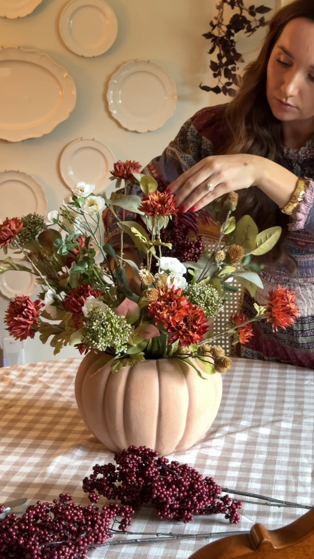 The most perfect vase or planter for fall! I opted for faux florals so that I can use them year after year (and also because I have cats) and I just love it!

#LTKHoliday #LTKHome #LTKSeasonal