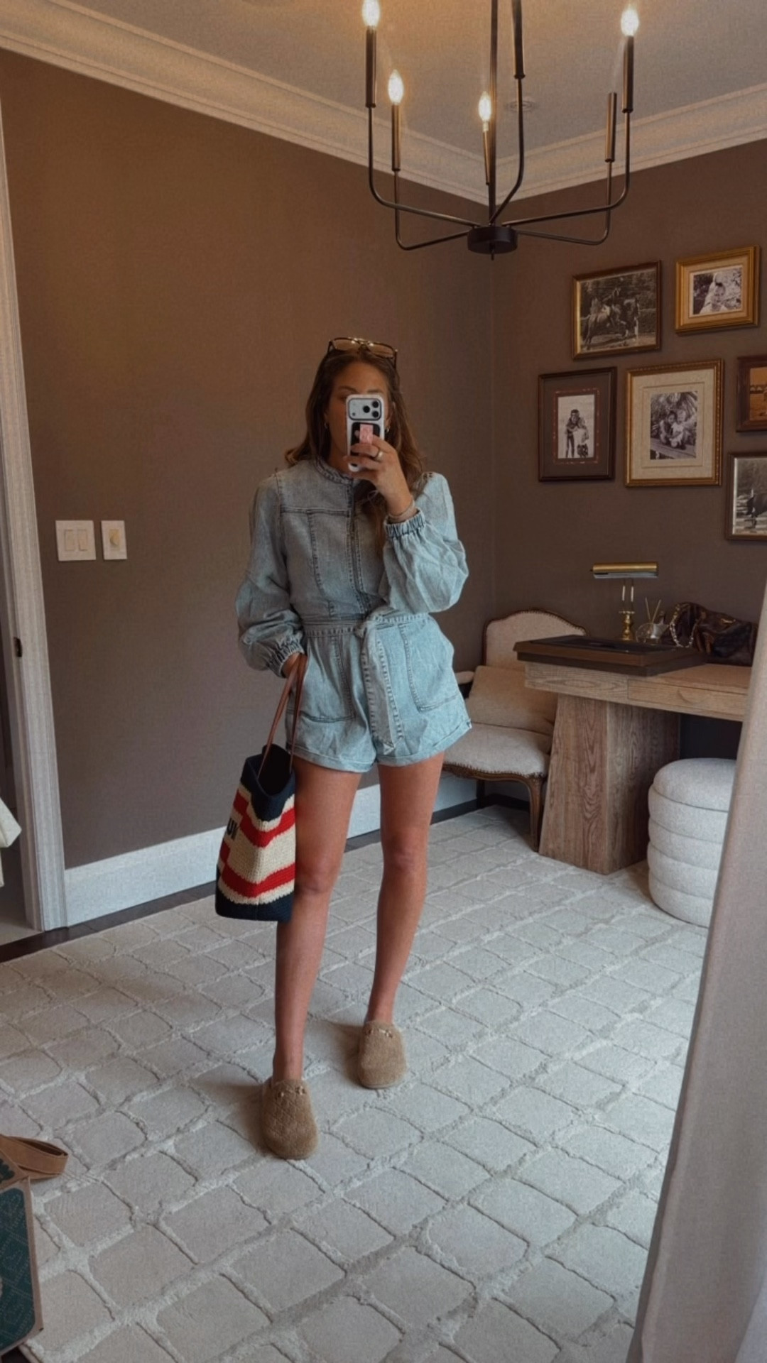 Spring outfit inspo
OOTD
Trending 
Denim on denim 
Romper 

#LTKdayinmylife #LTKootd #LTKMothersDay