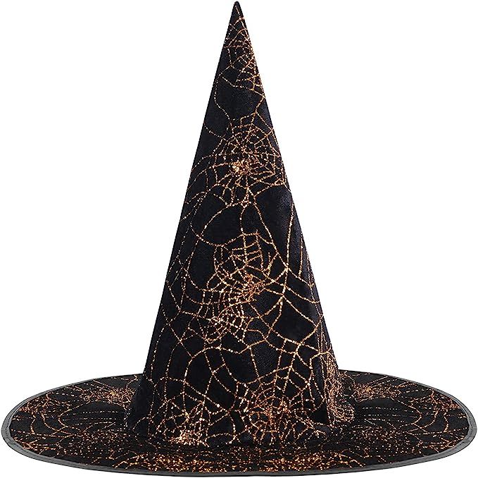 Halloween Witch Hats for Women, Adult Witches Wizard Cosplay Accessories, Black Red Purple Witche... | Amazon (US)