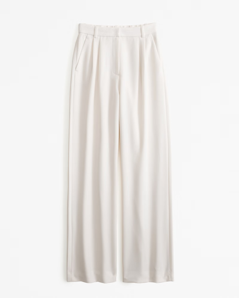 A&F Sloane Tailored Wide Leg Pant | Abercrombie & Fitch (US)