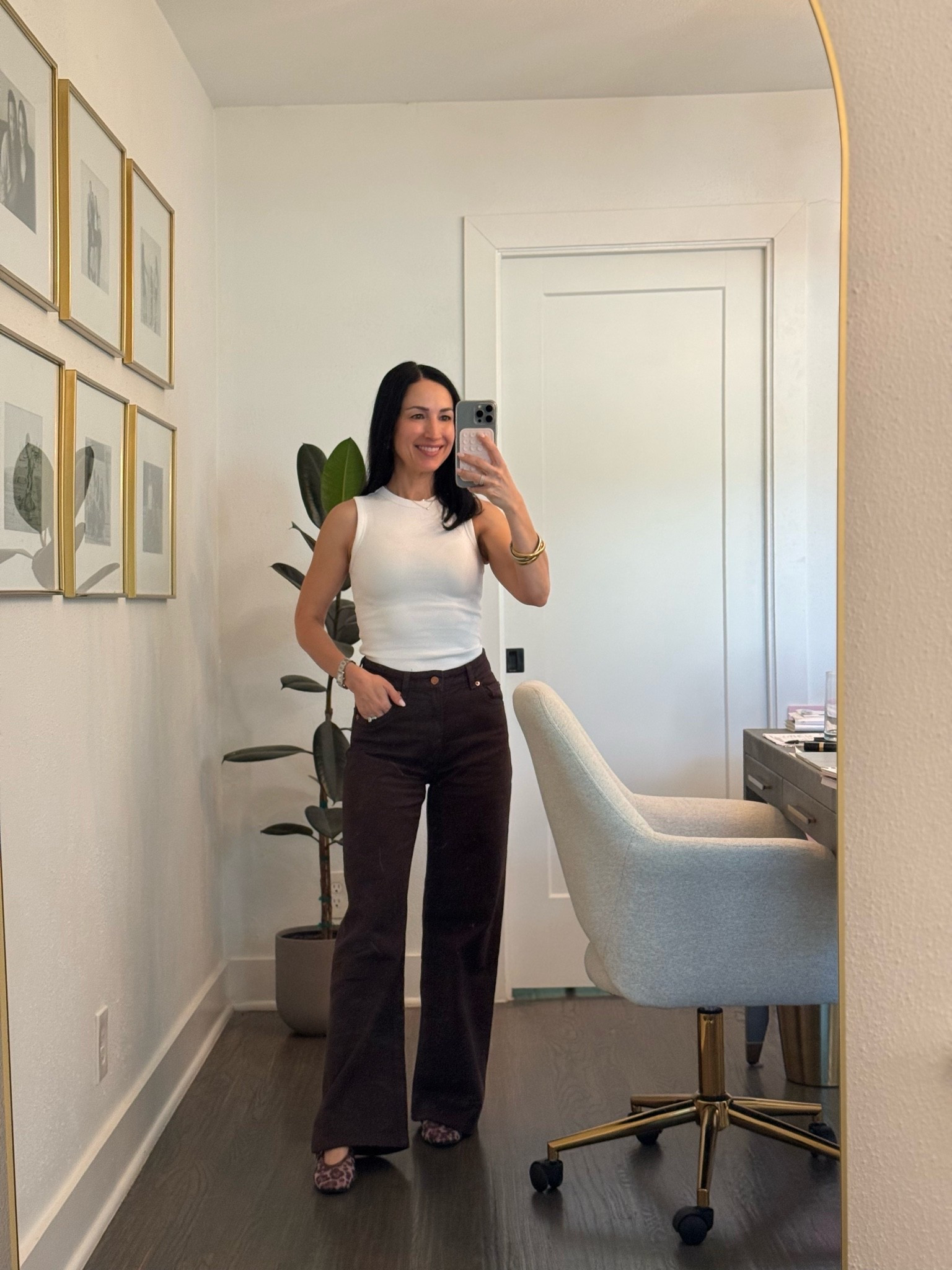Best $35 wide leg jeans that come in several washes! TTS or size down if in between. And fun Amazon leopard mesh flats under $30

#LTKPetite #LTKOver40