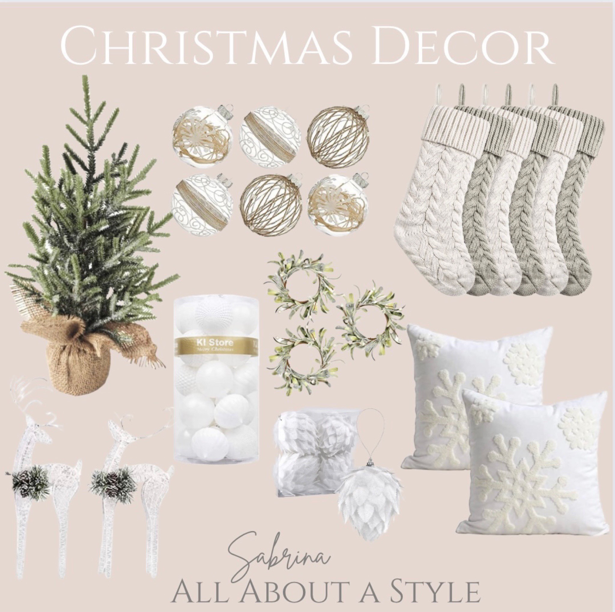 Neutral Christmas Decor. 
Greenery 
Christmas ornaments 
Stocking stuffers 
Pillows



Follow my shop @allaboutastyle on the @shop.LTK app to shop this post and get my exclusive app-only content!

#liketkit 
@shop.ltk
https://liketk.it/3T3Kv

Follow my shop @allaboutastyle on the @shop.LTK app to shop this post and get my exclusive app-only content!

#liketkit #LTKSeasonal #LTKHoliday #LTKhome
@shop.ltk
https://liketk.it/3TkCj
