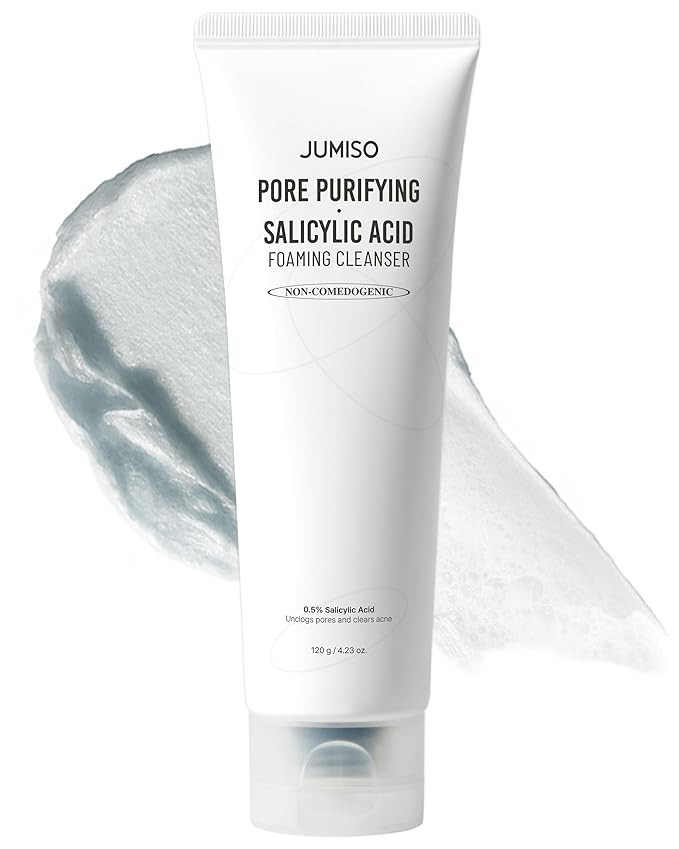 JUMISO Salicylic Acid (0.5% BHA) Foaming Cleanser with Blue Clay – Low pH, Fragrance-Free Face ... | Amazon (US)