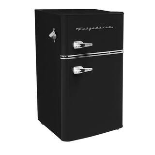 Frigidaire 3.2 cu. ft. 2 Door Retro Mini Fridge in Black-EFR840-BLACKCOM - The Home Depot | The Home Depot