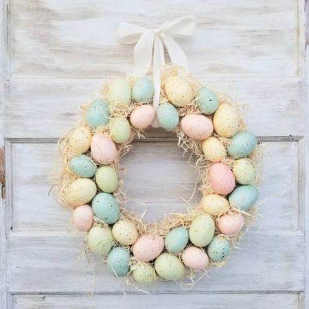 Pastel Easter egg wreath, Easter decor 

#LTKFind #LTKhome #LTKunder50