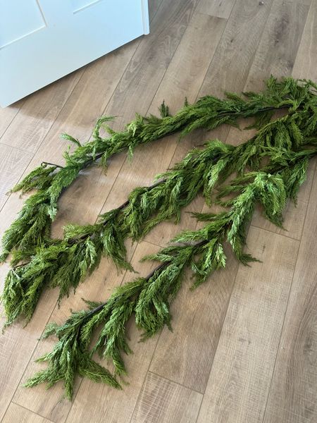 Realistic cedar garland that I will be using on my mirror this year. I have used this previously on my staircase and it is such a pretty in real life garland. It sells out quick  

#LTKSeasonal #LTKHolidaySale #LTKfindsunder50
