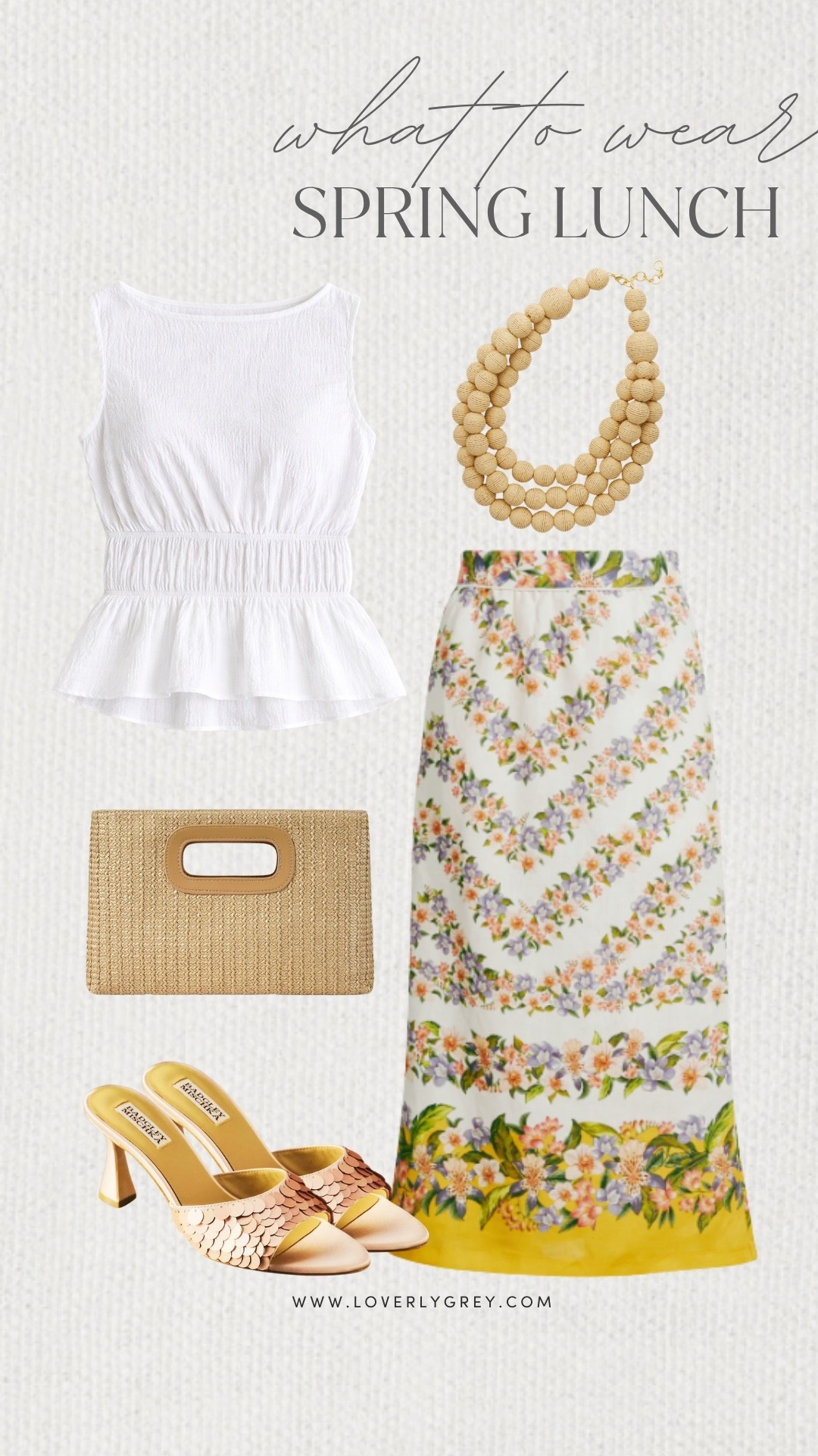 Loverly Grey, what to wear to a spring brunch! I am loving this floral maxi dress paired with a simple white top! I’d accessorize the look with a chunky statement necklace, rattan bag, and fun Anthropologie heels. Loverly Grey, what to wear, spring lunch

#LTKdayinmylife #LTKgrwm #LTKootd