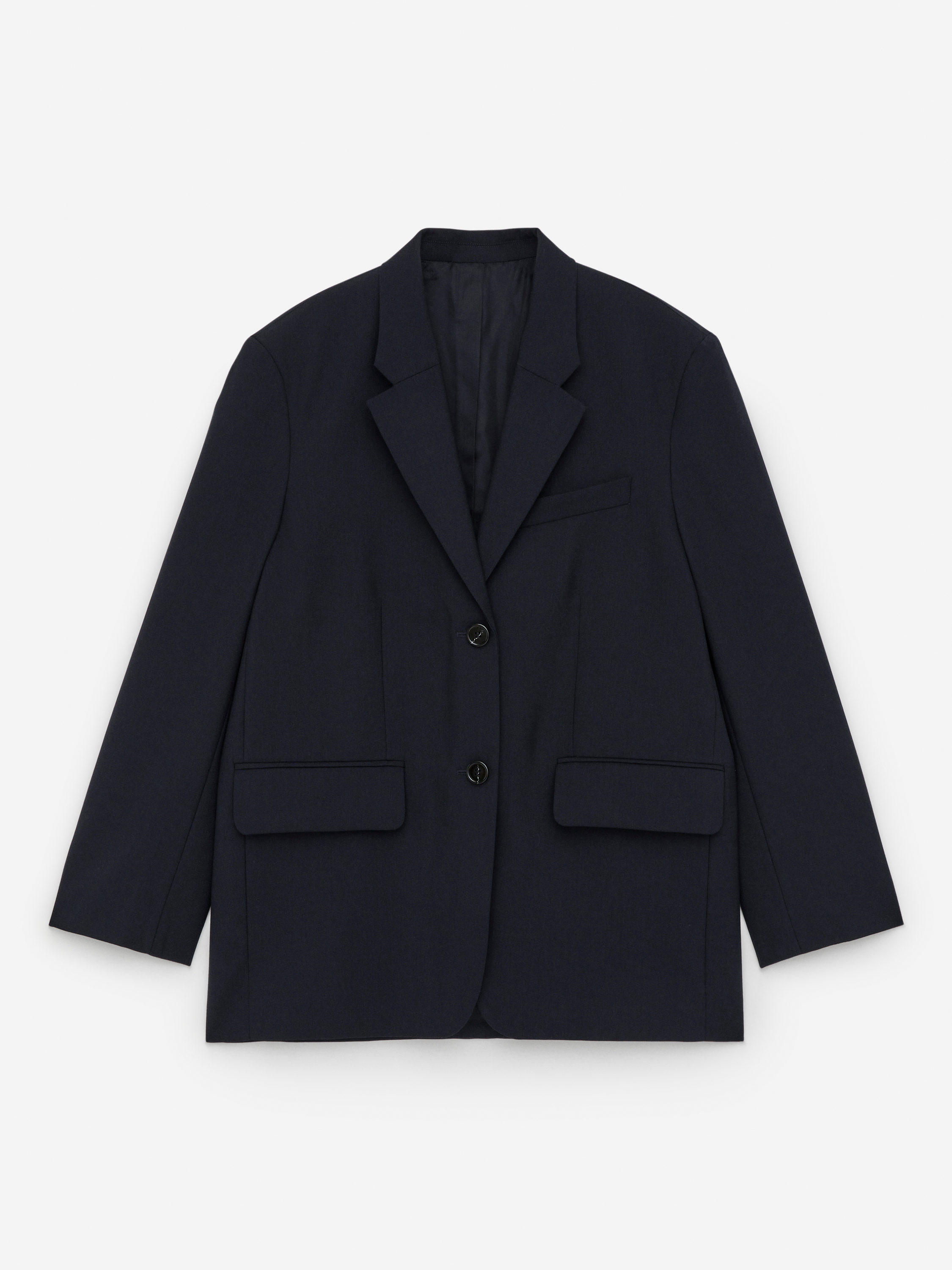 Oversized Wool Blazer \u2013 Dark Blue \u2013 Women \u2013 ARKET GB | Arket UK