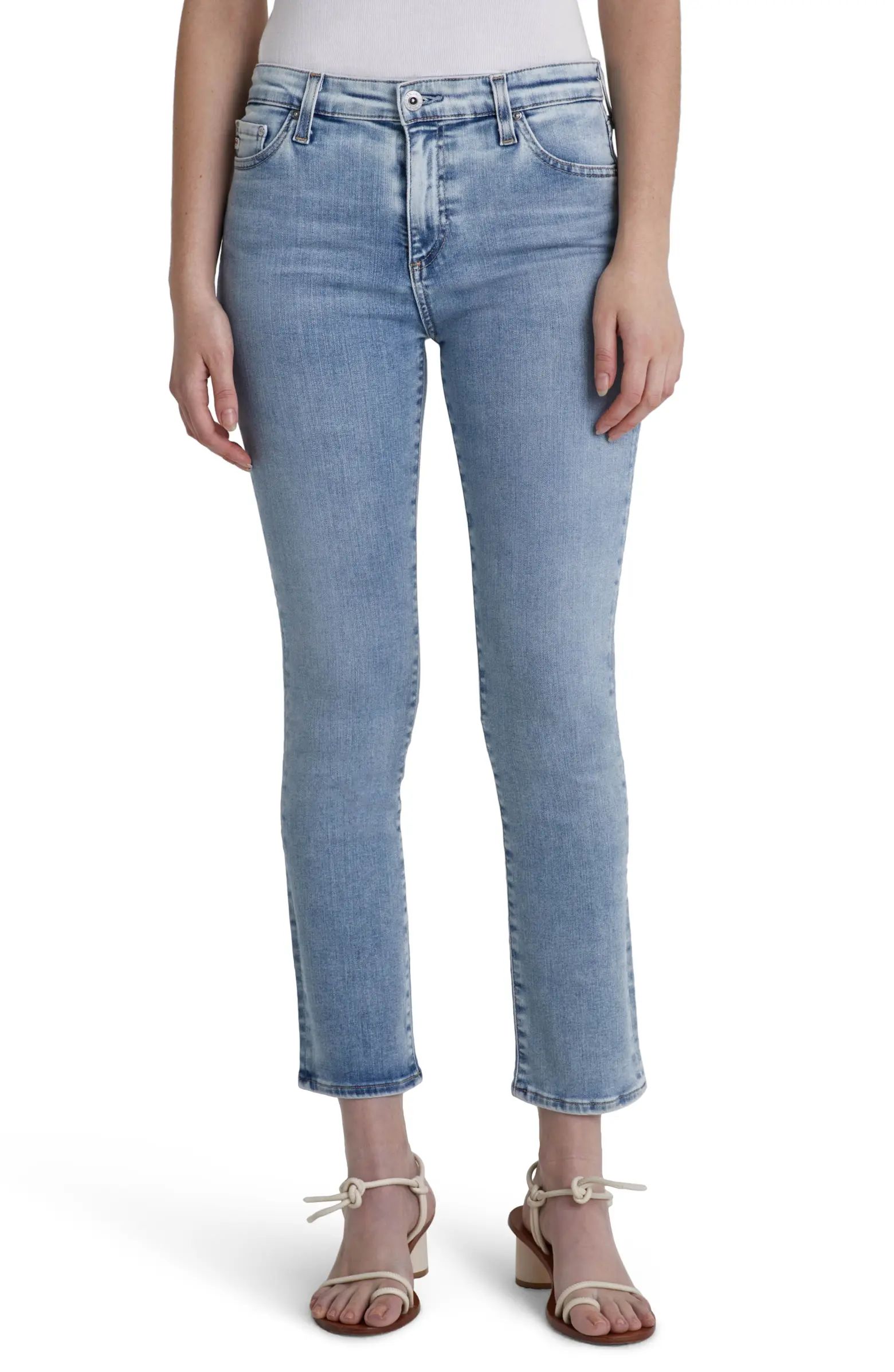 Mari Crop Slim Straight Jeans | Nordstrom